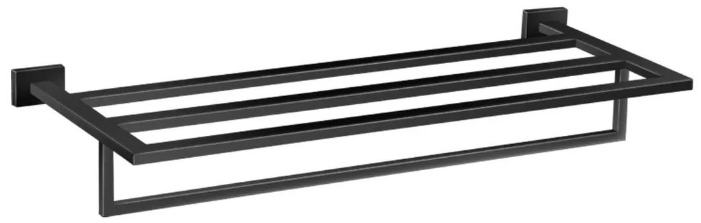 Ραφιέρα Πετσετών W60xD25xH11,5 εκ. Επίτοιχη Black Mat Sanco Towel Racks 0951-M116