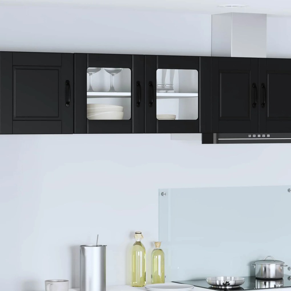 Ντουλάπα Κουζίνας Μαύρο 80 x 31 x 40 εκ Επεξεργασμένο ξύλο