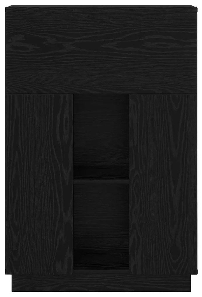 vidaXL Γραφείο Μαύρη Οξυά 71.5 x 31.5 x 106.5 εκ Επεξεργασμένο ξύλο