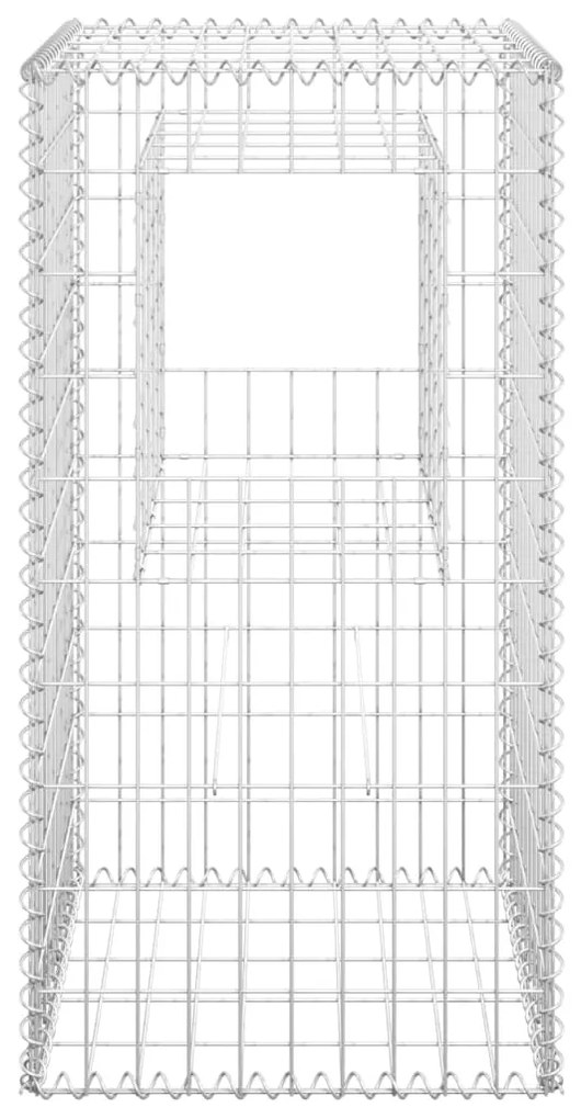 vidaXL Συρματοκιβώτια Στύλοι 2 τεμ. 50 x 50 x 100 εκ. Σιδερένιοι