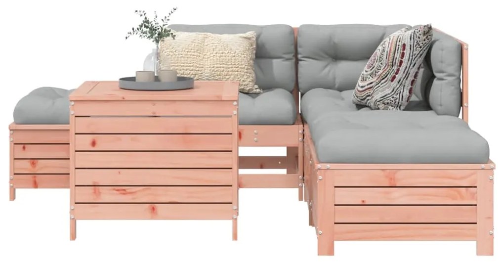 Καναπές Κήπου Σετ 6 Τεμ. Μασίφ Ψευδοτσούγκα Ελάτης