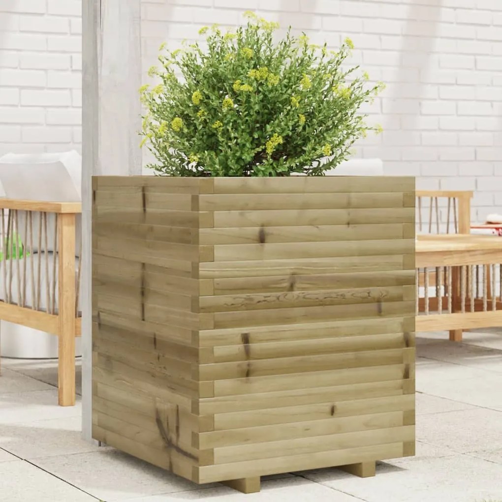 vidaXL Ζαρντινιέρα 60x60x72 εκ. από Εμποτισμένο Ξύλο Πεύκου