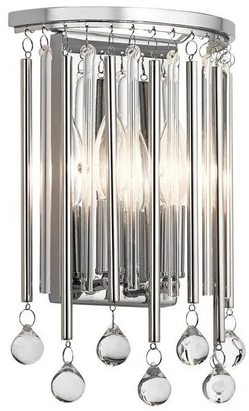Απλίκα Φωτιστικό Τοίχου 2xE14 Χρώμιο Piper KL-PIPER2-PC Elstead Lighting-KL-PIPER2-PC-Χρώμιο KL-PIPER2-PC