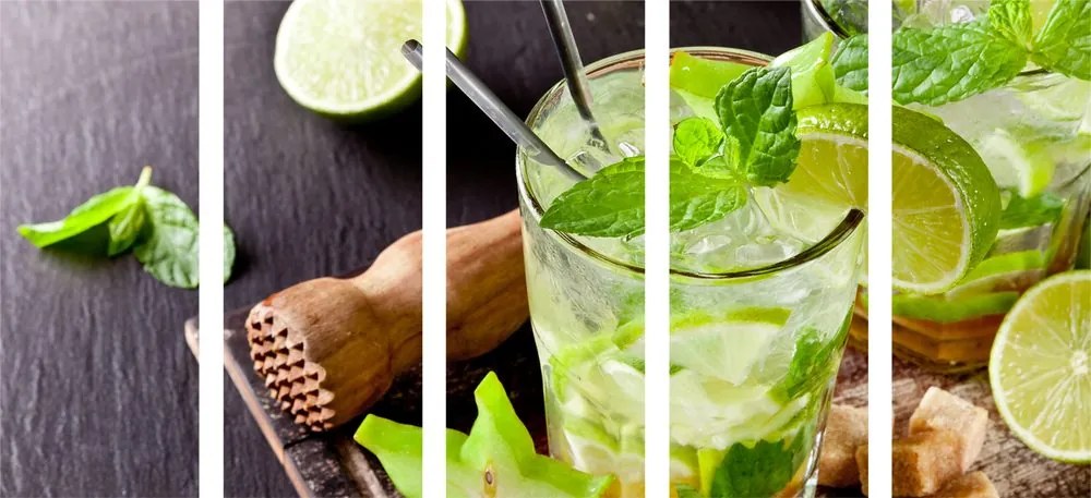 Εικόνα 5 μερών νόστιμο Mojito - 100x50