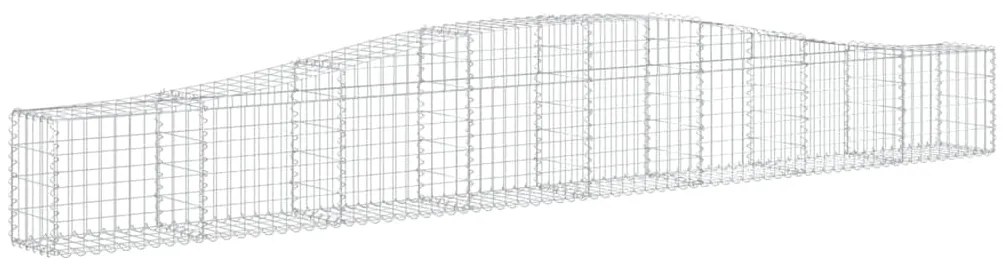 vidaXL Συρματοκιβώτια Τοξωτά 10 τεμ. 400x30x40/60 εκ. Γαλβαν. Ατσάλι