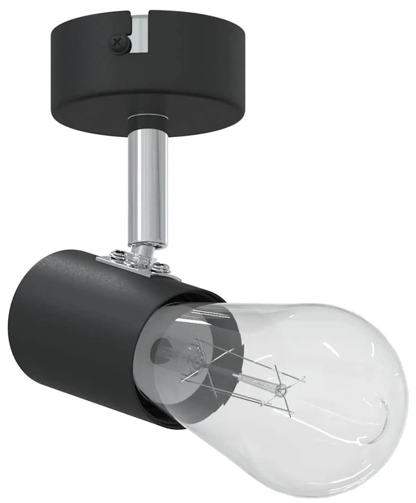 vidaXL Σποτ οροφής με προβολείς Μαύρο 6,5 x 6 x 11,5 εκ Μέταλλο