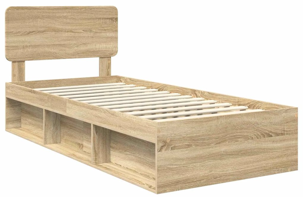 vidaXL Σκελετός Κρεβατιού Σονόμα 100 x 200 cm Στερεά ξυλεία πεύκου