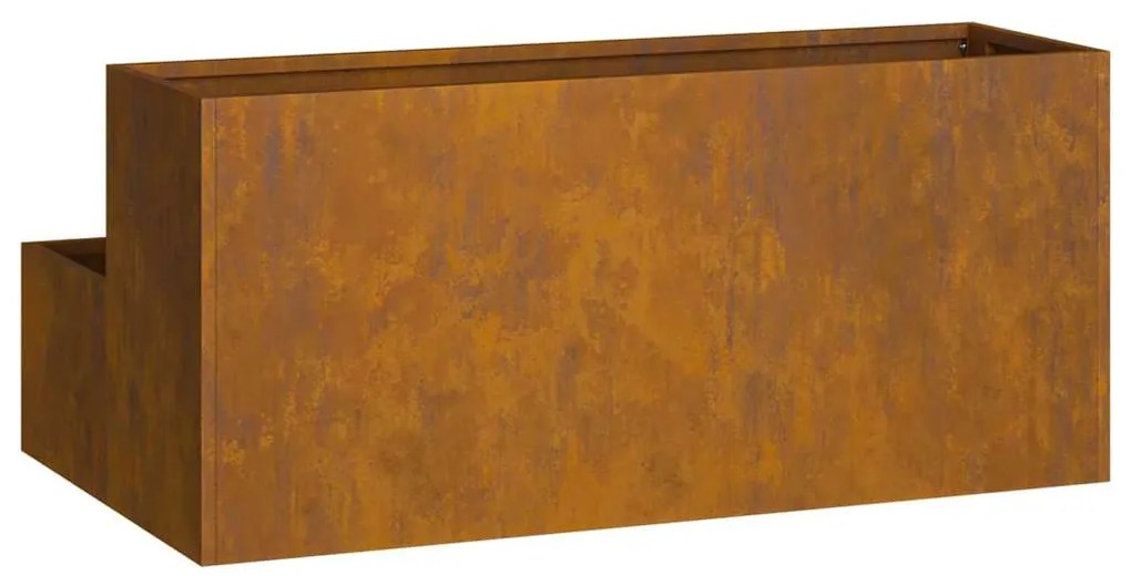 vidaXL Γλάστρα Κήπου Σκ rusty 100 x 60 x 45 εκ Ατσάλι καιρό