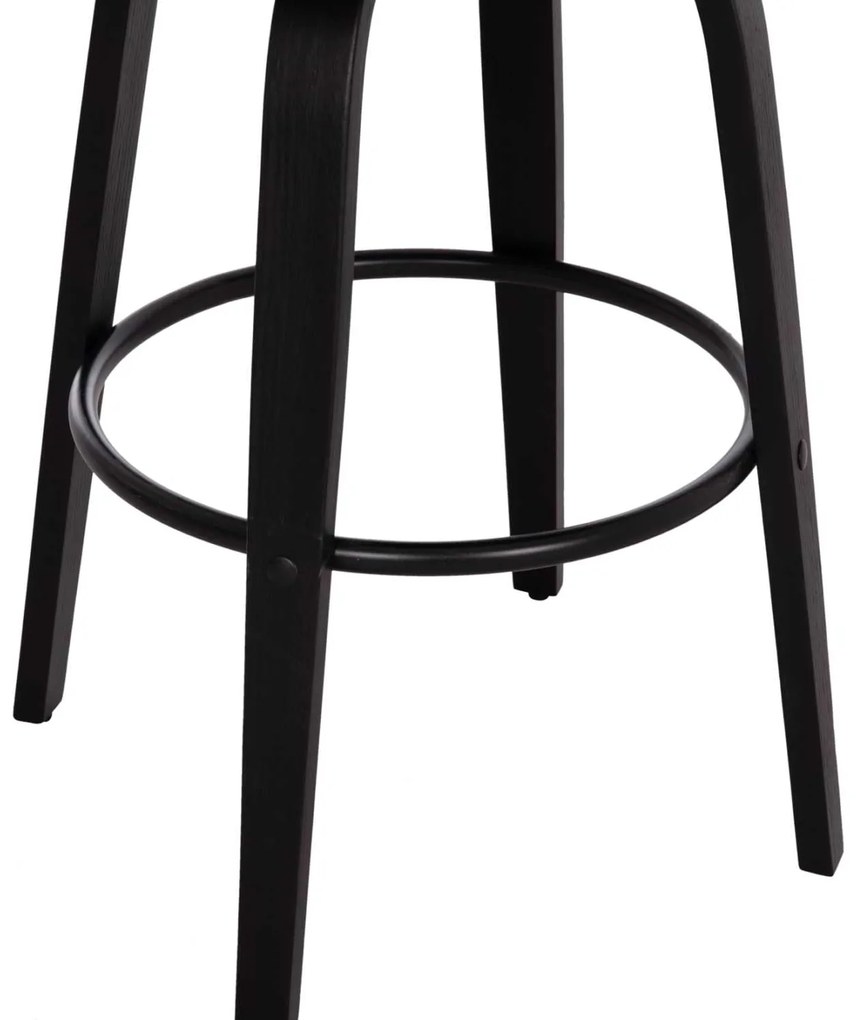 ΣΚΑΜΠΟ ΜΠΑΡ ΠΕΡΙΣΤΡΕΦΟΜΕΝΟ BECKER HM18251.03 PLYWOOD ΜΑΥΡΟ--ΚΑΦΕ ΥΦΑΣΜΑ 50x52x100Υ