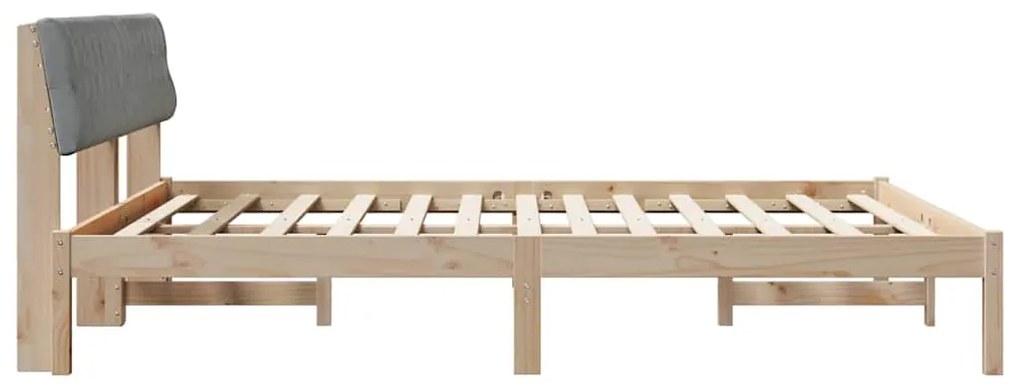 vidaXL Σκελετός Κρεβατιού Καφέ και ανοιχτό γκρι 180 x 200 cm