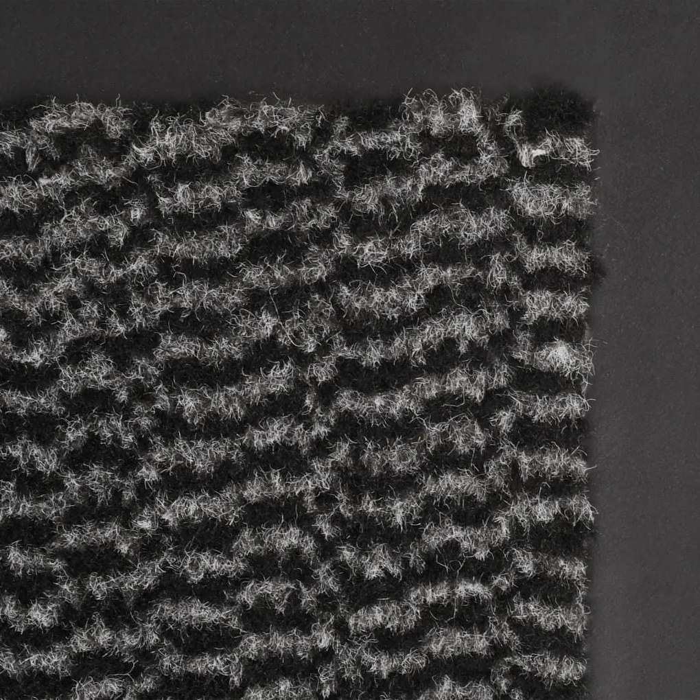 Πατάκι Απορροφητικό Σκόνης Ορθογώνιο Ανθρακί 40x60 εκ. Θυσανωτό - Ανθρακί