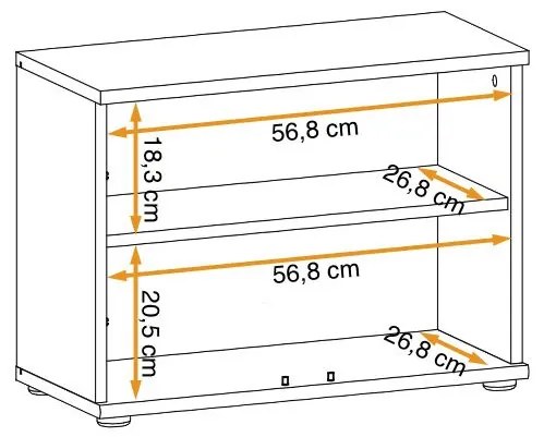 Swap XIX Σύνθεση Καφέ δρυς 280x180x40
