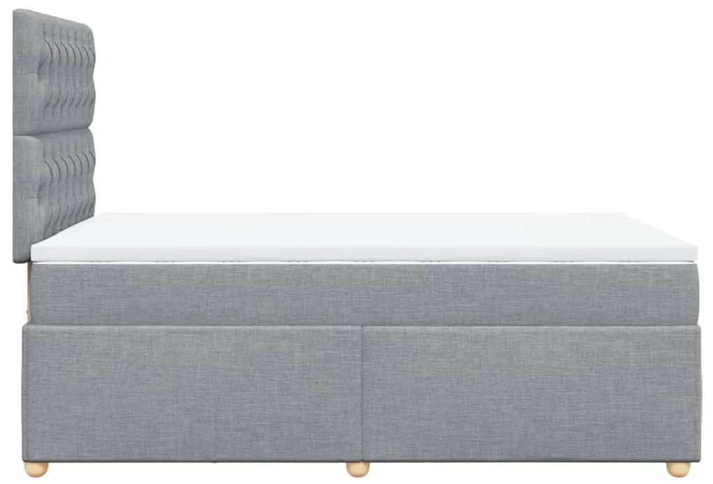 ΚΡΕΒΑΤΙ BOXSPRING ΜΕ ΣΤΡΩΜΑ ΑΝΟΙΧΤΟ ΓΚΡΙ 120X190 ΕΚ. ΥΦΑΣΜΑΤΙΝΟ 3293526