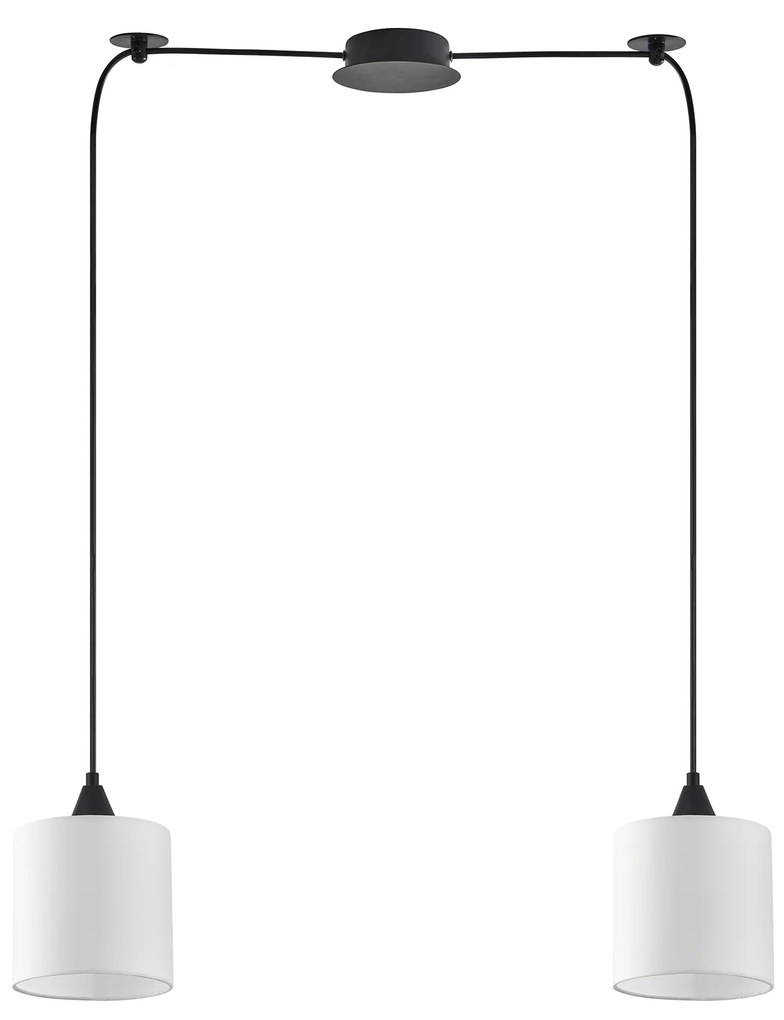 SE21-BL-B10-BL2-SH1 ADEPT PENDAT White Shade Pendant+ HOMELIGHTING 77-9012