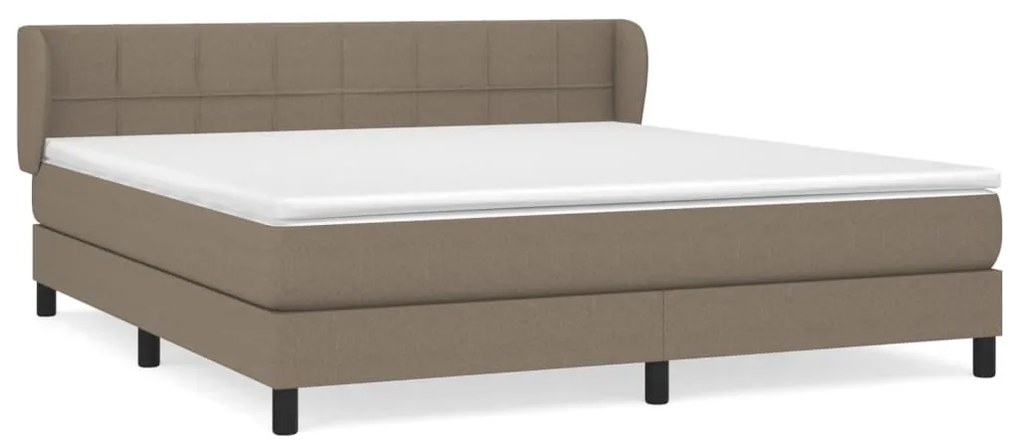 ΚΡΕΒΑΤΙ BOXSPRING ΜΕ ΣΤΡΩΜΑ TAUPE 160X200 ΕΚ. ΥΦΑΣΜΑΤΙΝΟ 3126257