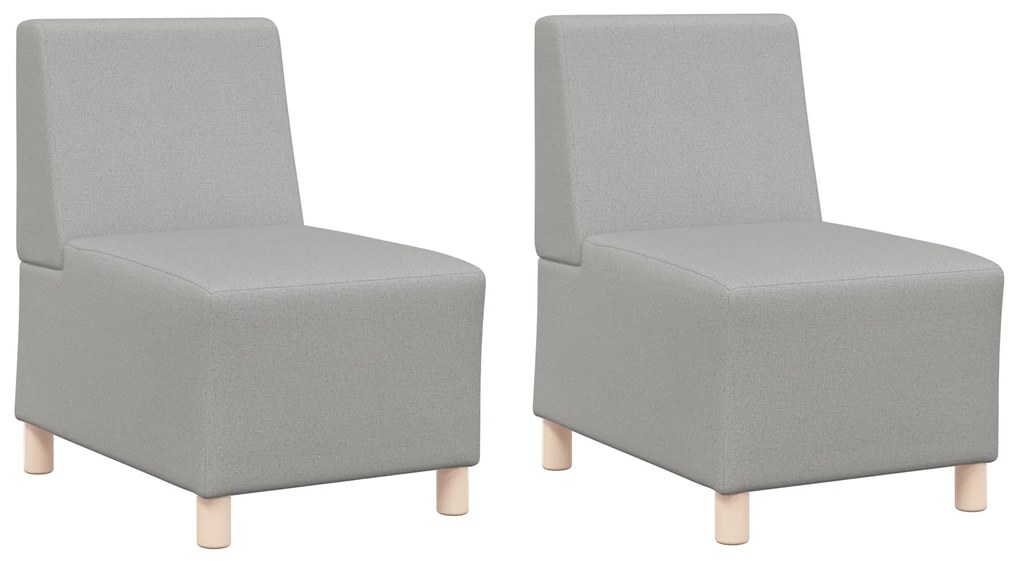 vidaXL Καθίσμα Σαλονιού 2 pcs Σκούρο γκρι 55 x 74 x 82 εκ. ύφασμα