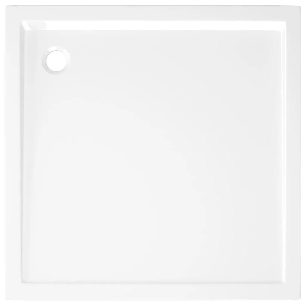 Βάση Ντουζιέρας Τετράγωνη Λευκή 80 x 80 εκ. από ABS - Λευκό