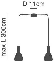 Φωτιστικό Οροφής  SE21-NM-4-NM2-MS2 ADEPT TUBE Nickel Matt Pendant Black Metal Shade+ - 51W - 100W - 77-8459