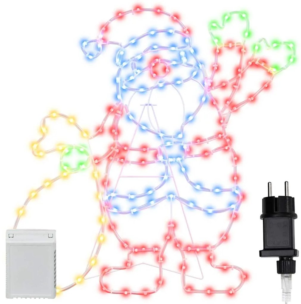 vidaXL Φως Άγιου Βασίλη Πολύχρωμο 58.5 x 60 x 1.3 εκ. Σίδερο