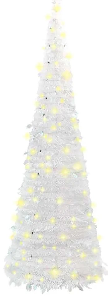 vidaXL Χριστουγεννιάτικο Δέντρο Τεχνητό Pop-up Λευκό 150 LED 180 εκ.