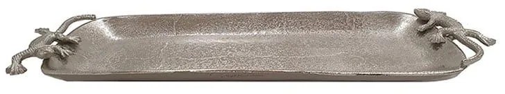 Διακοσμητική Πιατέλα Σχ. Σαύρα 00.07.7324 44cm Silver Aluminium