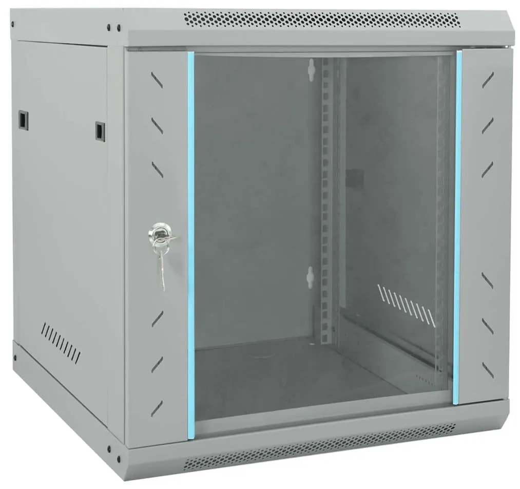 vidaXL Ντουλάπα δικτύου με αποθήκευση Γκρι 53 x 60 x 60 εκ Ατσάλι
