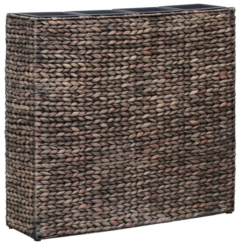 vidaXL Ζαρντινιέρες Υπερυψωμένες με 4 Γλάστρες Καφέ Υάκινθο του Νερού