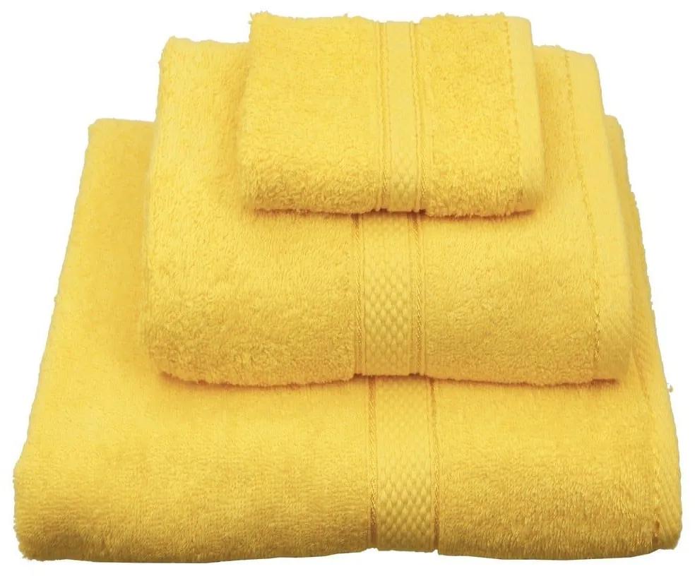 Πετσέτα Classic Κίτρινη Viopros Χεριών 30x50cm 100% Βαμβάκι