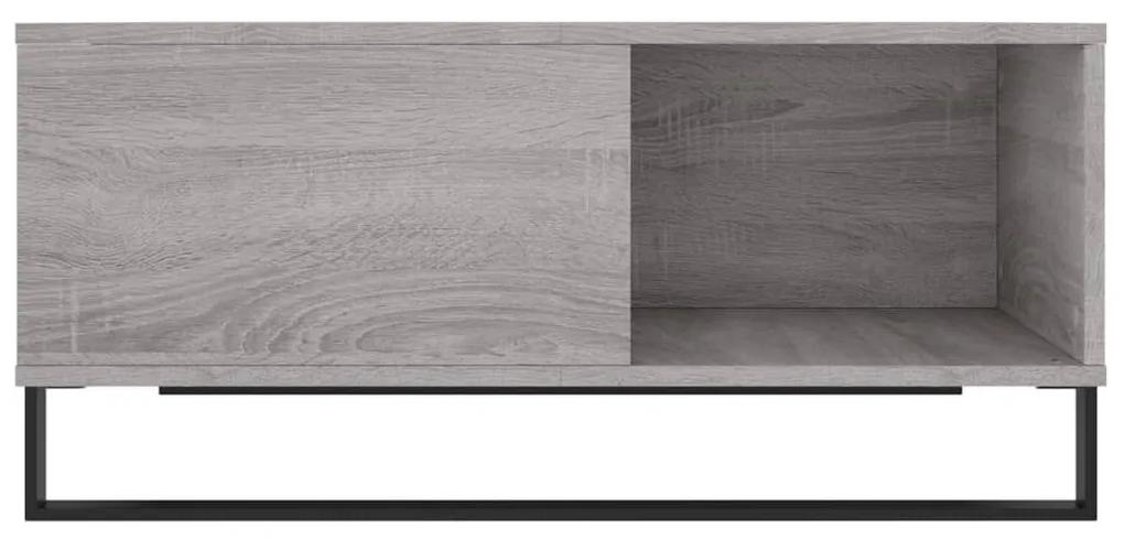Τραπεζάκι Σαλονιού Γκρι Sonoma 80x80x36,5εκ. Επεξεργασμένο Ξύλο - Γκρι
