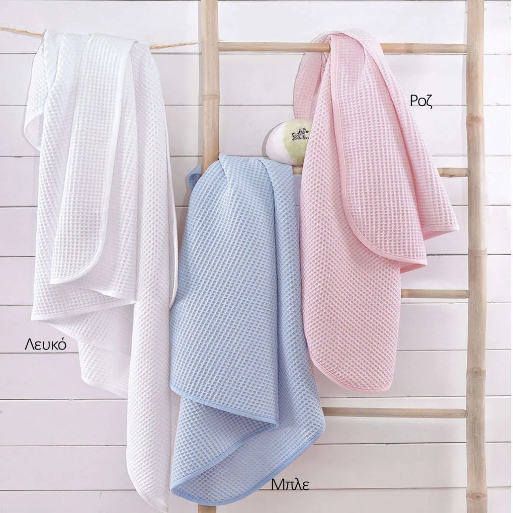 Κουβέρτα Βρεφική Πικέ Sweety Ροζ Ρυθμός Cuddle 80x90cm 100% Βαμβάκι