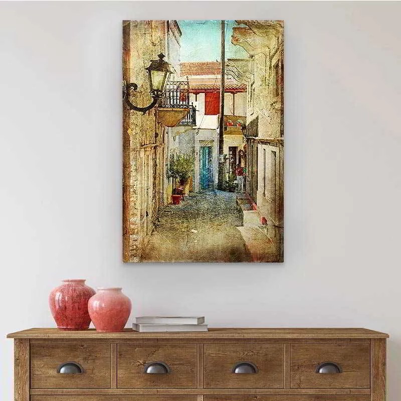 Πίνακας σε καμβά Neighborhood&quot; Megapap ψηφιακής εκτύπωσης 40x60x3εκ.&quot;