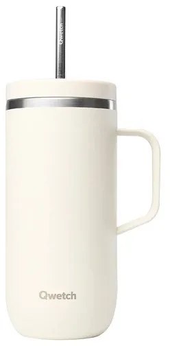 Qwetch Ποτήρι Θερμός Matt Sand Mε Xερούλι - 600ml