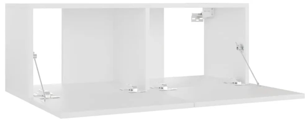 vidaXL Έπιπλο Τηλεόρασης Λευκό 80 x 30 x 30 εκ. από Επεξ. Ξύλο