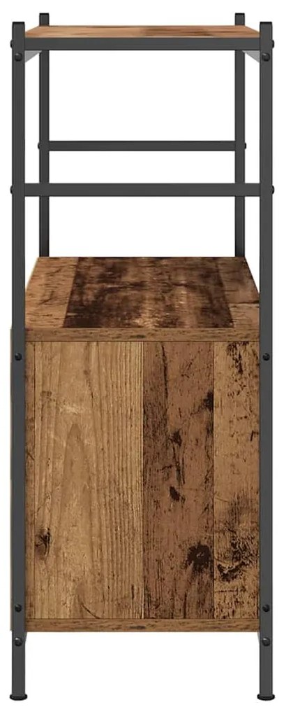 vidaXL Ράφι Βιβλίων Καπνιστή δρυς 80 x 30 x 78.5 εκ Επεξεργασμένο ξύλο