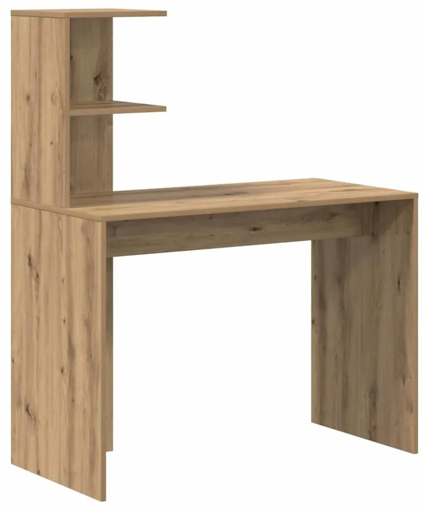 vidaXL Γραφείο artisan δρυς 102 x 50 x 124 εκ. Επεξεργασμένο ξύλο