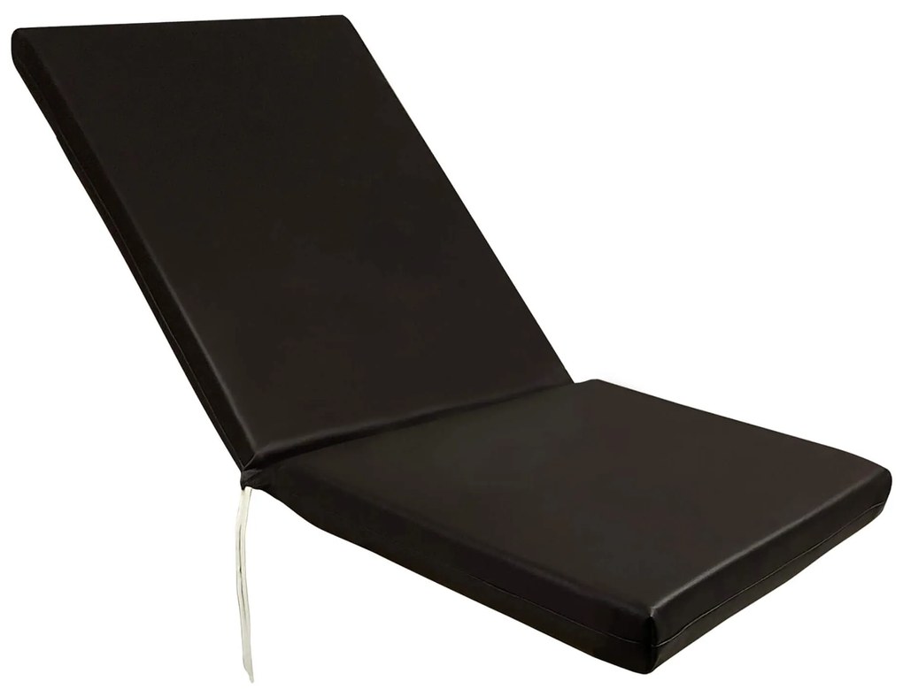 Tesias Στρώμα sezlong 124x60x6cm δερματίνη - σκούρο καρυδί-Tesias  TES-1573