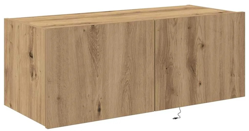 vidaXL Ντουλάπι Τηλεόρασης Τοίχου artisan δρυς 80 x 35 x 31 cm