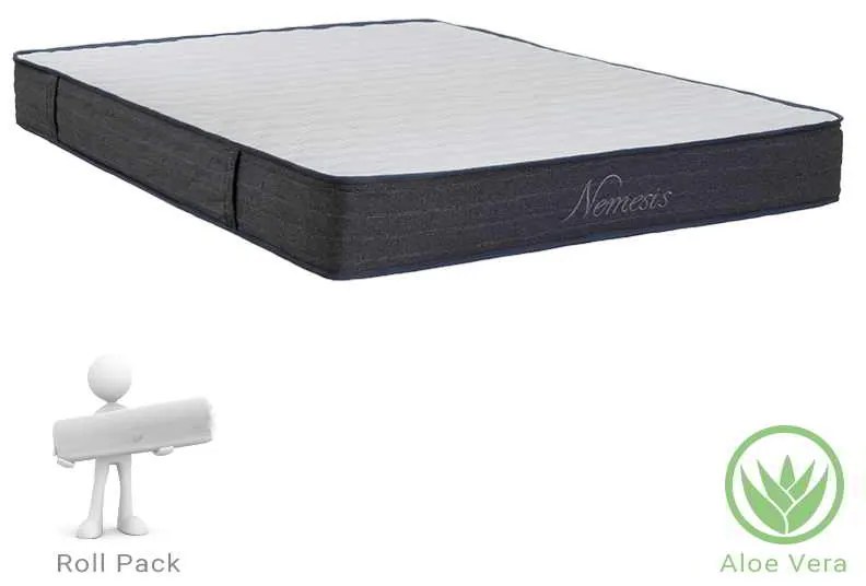 Στρώμα Nemesis pakoworld pocket spring roll pack διπλής όψης aloe vera 20-22cm 160x200εκ