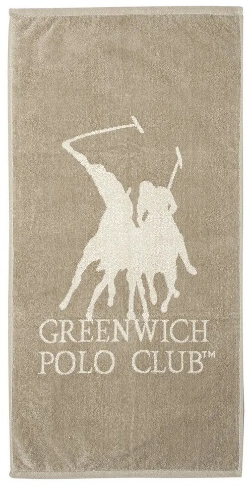 Πετσέτα Γυμναστηρίου 3930 Taupe-Ecru Greenwich Polo Club Gym 45x90cm 100% Βαμβάκι