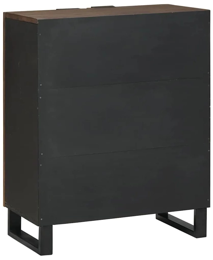 vidaXL Πλαϊνό γραφείο Καφέ 60 x 33.5 x 75 εκ. Μασίφ ξύλο μάνγκο