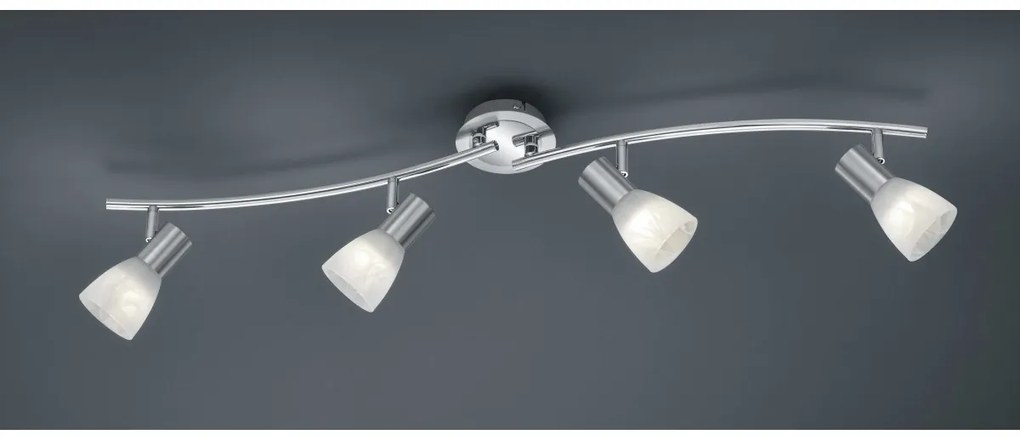 Φωτιστικό Οροφής 4xE14 4,9W IP20 Levisto Trio Lighting-871010407-Νίκελ Ματ 871010407