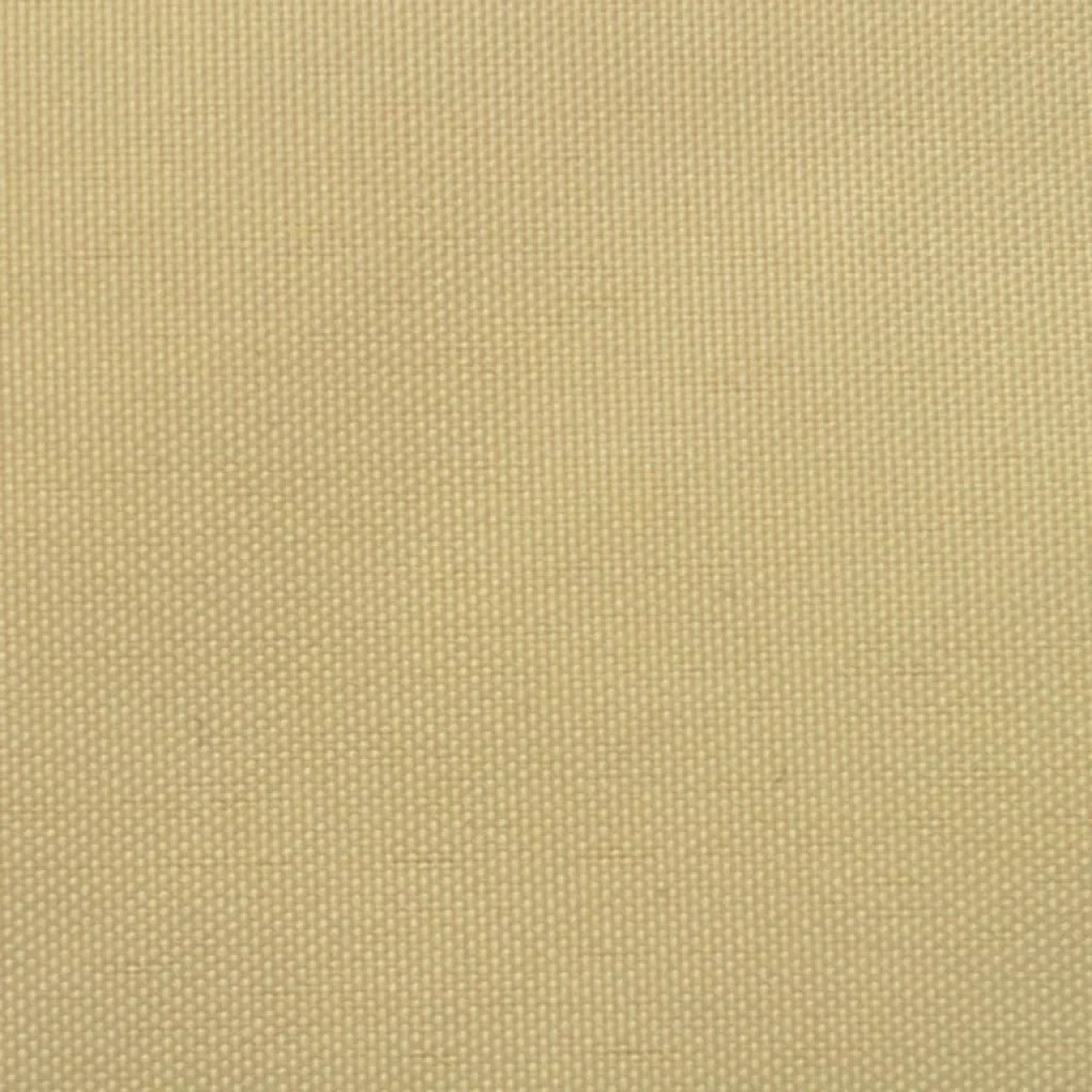 vidaXL Πανί Σκίασης Τρίγωνο Μπεζ 5 x 5 x 5 μ. από Ύφασμα Oxford