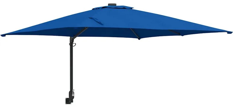 vidaXL Ομπρέλα Κήπου Μπλε, Μαύρο 248.5 x 247.5 x 160 εκ.