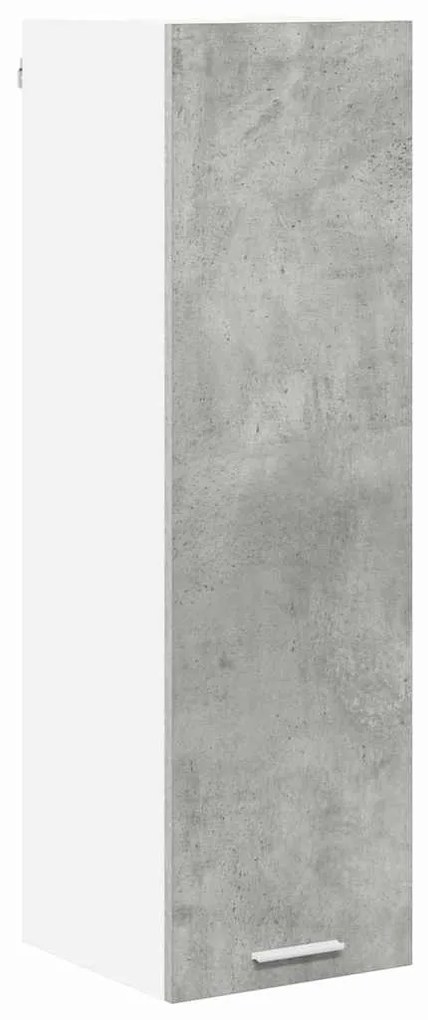 vidaXL Κρεμαστό ντουλάπι με πόρτα Σκυρόδεμα Γκρι 30 x 31 x 100 εκ.