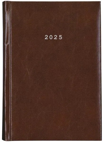 Next ημερολόγιο 2025 prestige ημερήσιο δετό καφέ σκούρο 12x17εκ.  τμχ.