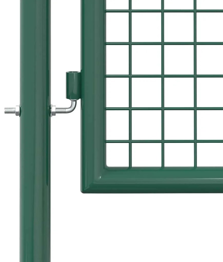 vidaXL Πόρτα Περίφραξης Πράσινη 100x75 εκ. από Ατσάλι
