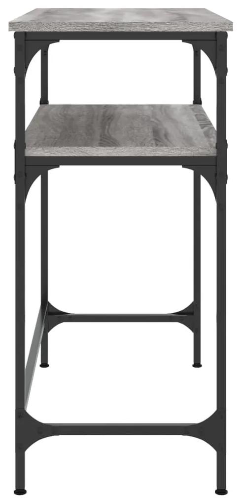 vidaXL Τραπέζι Κονσόλα Γκρι Sonoma 75x35,5x75 εκ. Επεξεργασμένο Ξύλο