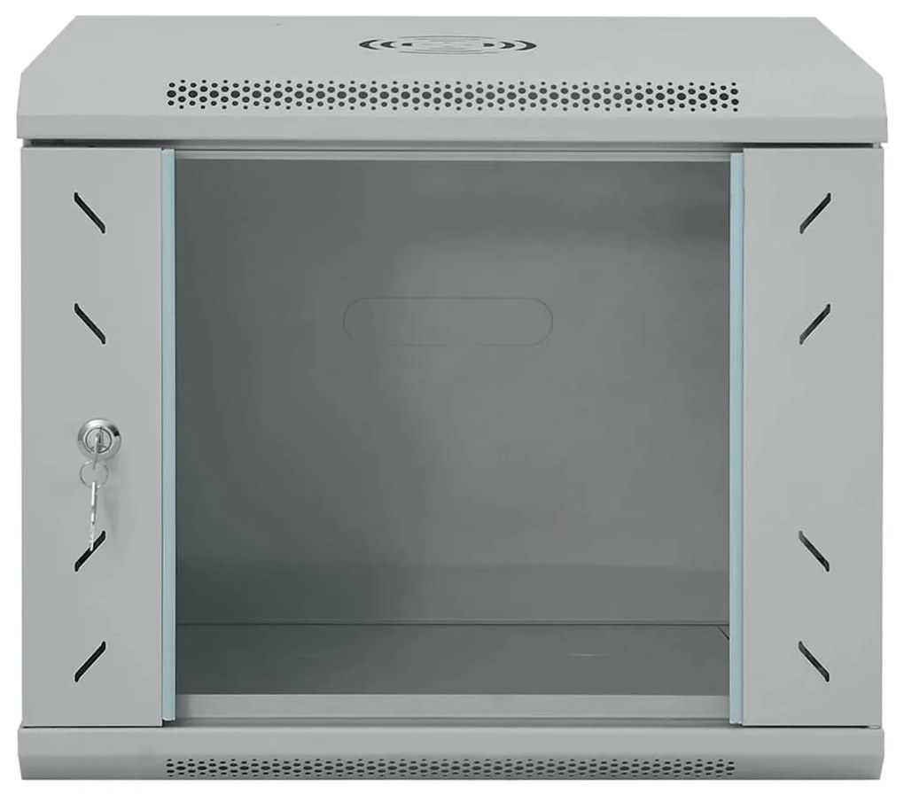 vidaXL Ντουλάπα δικτύου με αποθήκευση Γκρι 53 x 45 x 45 εκ Ατσάλι