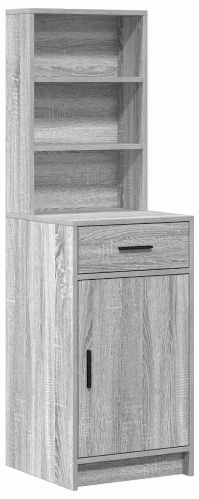 vidaXL Σετ Τραπεζιού Μακιγιάζ 3 pcs Γκρι sonoma 78.5 x 41 x 135 εκ
