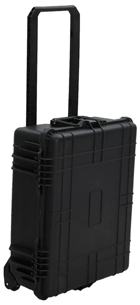 vidaXL Θήκη Πτήσης με Ρόδες Μαύρη 63 x 50 x 23 εκ. από Πολυπροπυλένιο